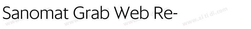 Sanomat Grab Web Re字体转换